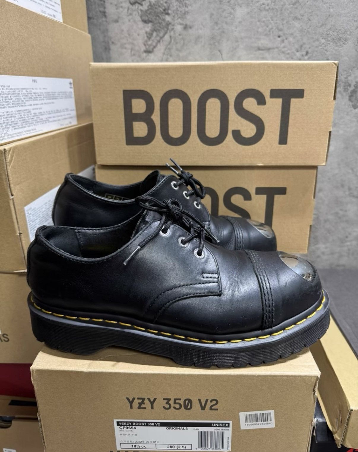 Dr. Martens Dr. Martens 1925 exposed steel toe leather shoe | Grailed