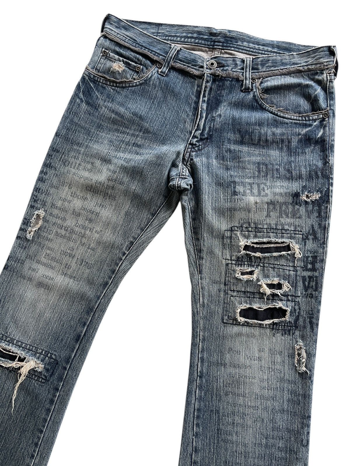 Japanese Brand Vintage EDGE Rupert If Six Was Nine Distressed Flare Denim Size US 32 / EU 48 - 7 Thumbnail