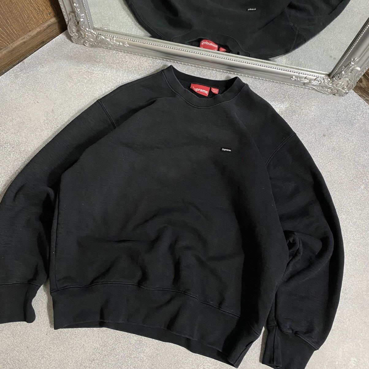 Supreme Supreme sweatshirt basic black logo Size US S / EU 44-46 / 1 - 2 Thumbnail