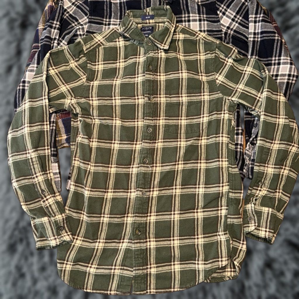 J.Crew J.CREW Shirt Men Plaid Flannel XS Slim Classic Long Sleeve Button Front Lot Of 3 Size US XS / EU 42 / 0 - 1 Thumbnail