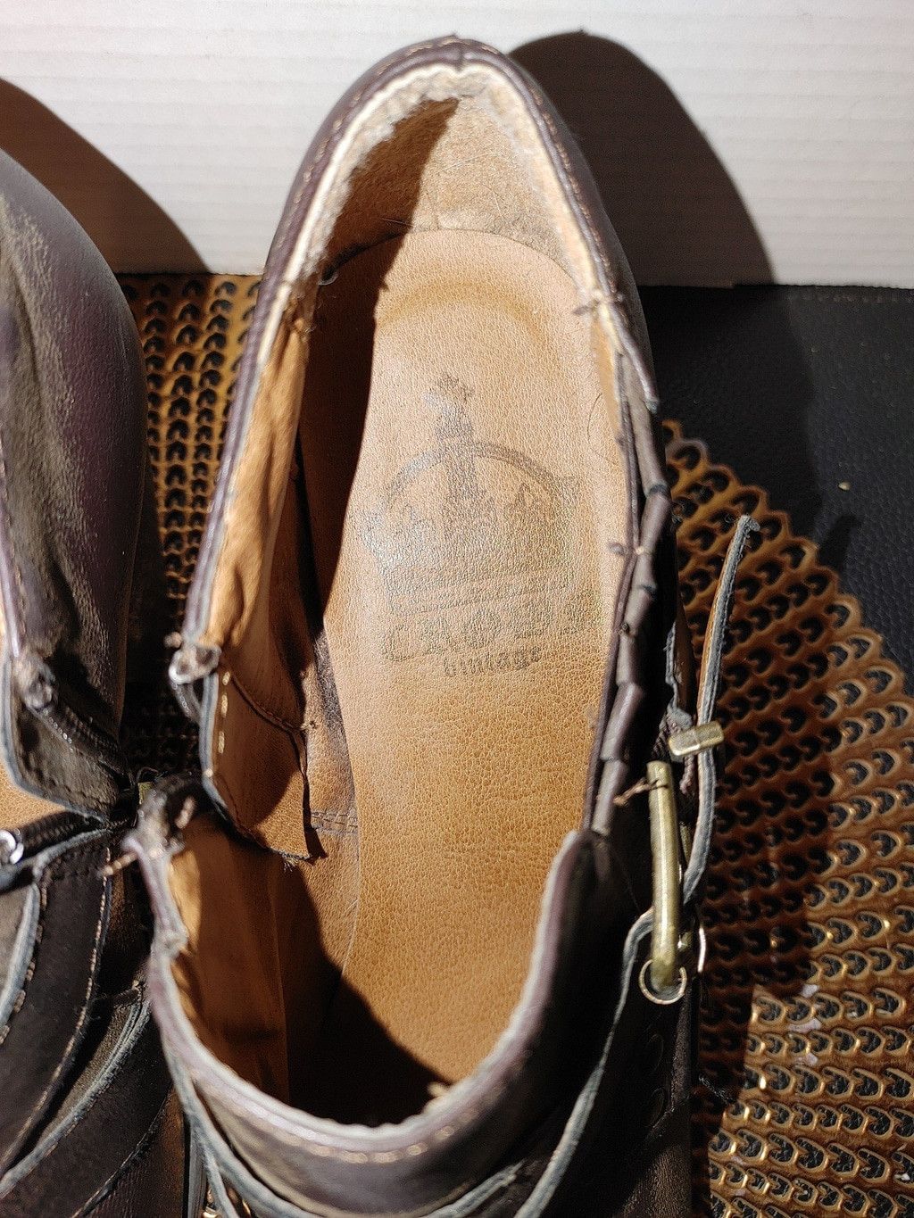 Crown Cap Crown Vintage Leather Ankle Bootie Size 10M Size US 10 / IT 40 - 4 Thumbnail