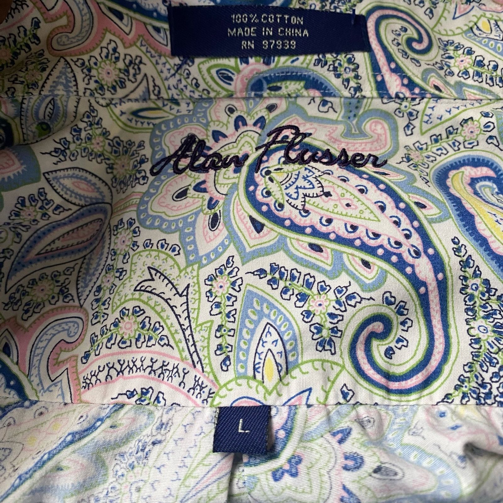 Alan Flusser Alan Flusser Paisley Print Long Sleeved Button Down Shirt Size US L / EU 52-54 / 3 - 6 Thumbnail