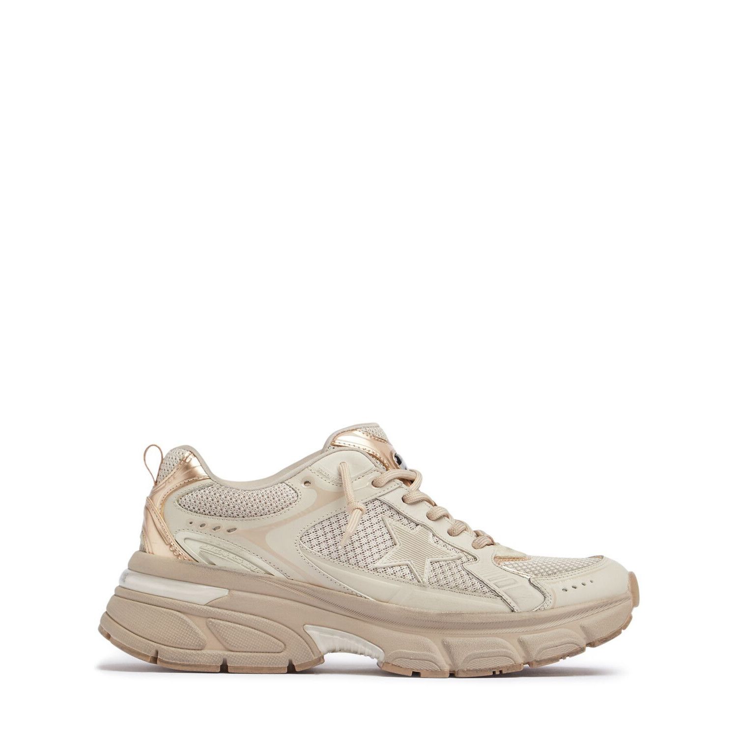 GOLDEN GOOSE Lightstar Women's Gray Mesh Sneakers New (Women
