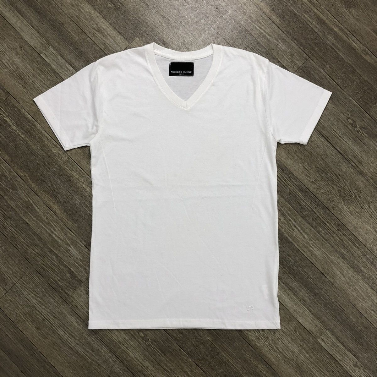 Japanese Brand × Number (N)ine × Takahiromiyashita The Soloist. Vintage Number (N)ine Denim Music White V-Neck Tee Size US M / EU 48-50 / 2 - 1 Thumbnail