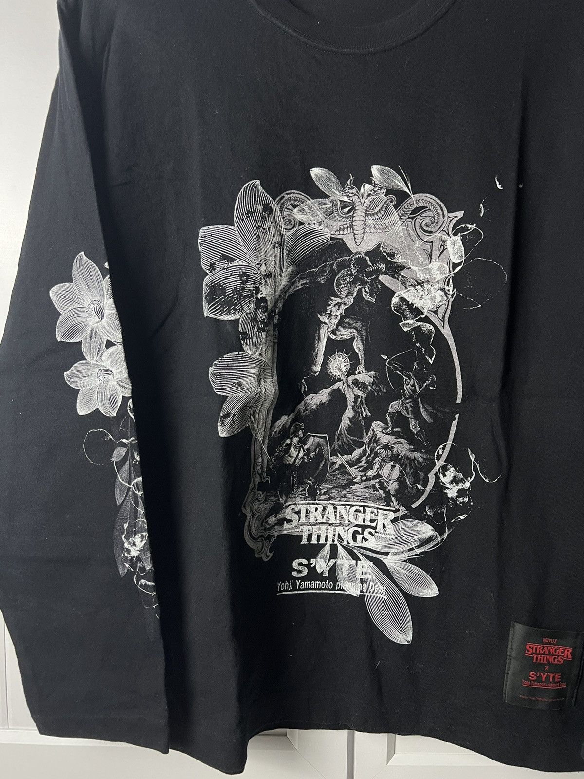 Yohji Yamamoto Yohji Yamamoto x Stranger Things Longsleeve Tshirt Size US M / EU 48-50 / 2 - 2 Thumbnail