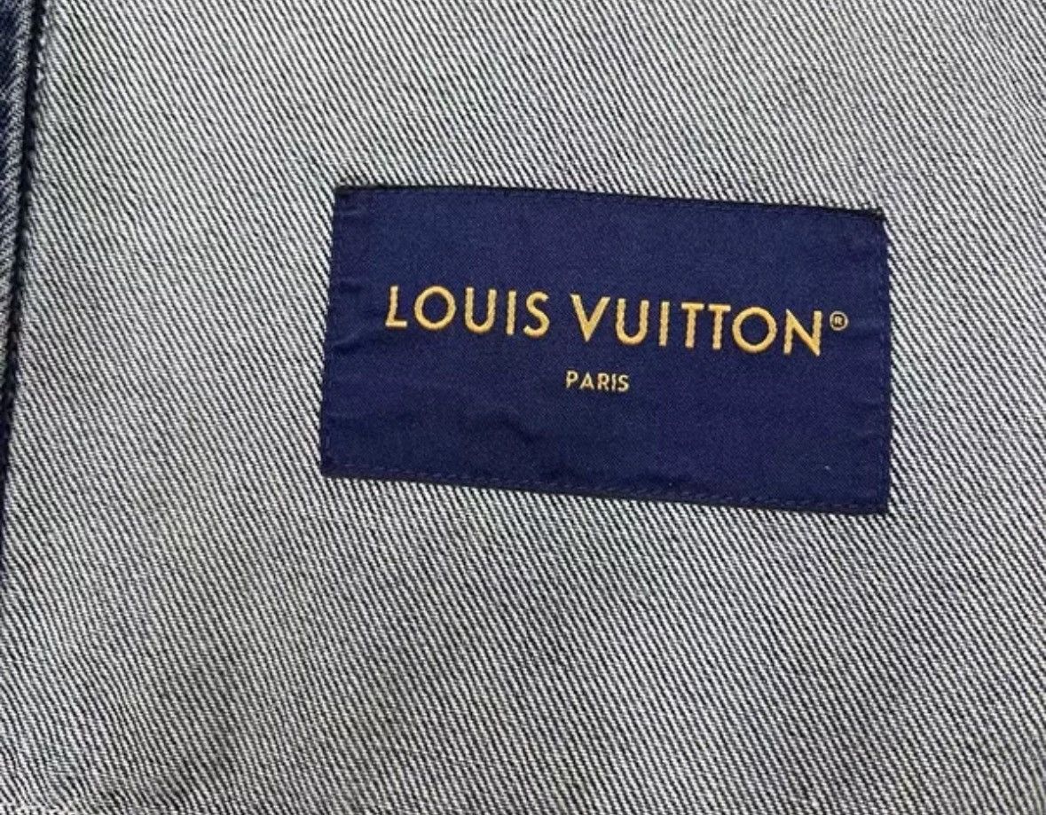 Louis Vuitton Louis Vuitton Letter embossed denim jacket 2412-Nextarrow Size US XXL / EU 58 / 5 - 5 Thumbnail
