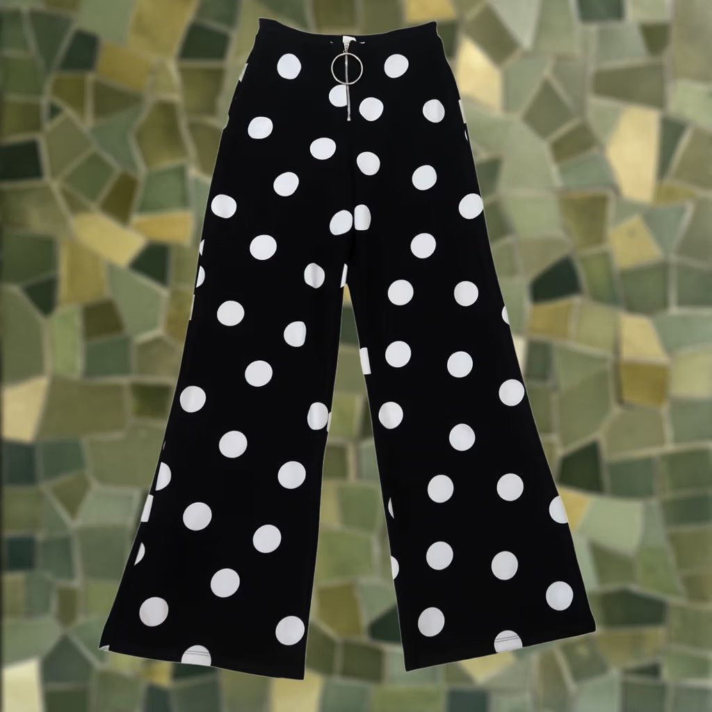Vintage VINTAGE Wearever Pants Polka Dot Wide Leg High Rise 90s M Womens Size 32" / US 10 / IT 46 - 1 Thumbnail
