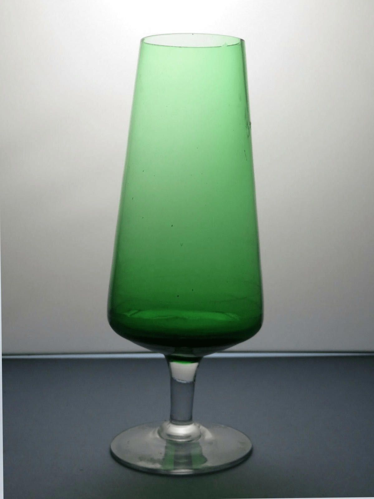 Other Poschinger Vintage Large Green Glass Wine Glass 10 1/2" Size ONE SIZE - 1 Thumbnail