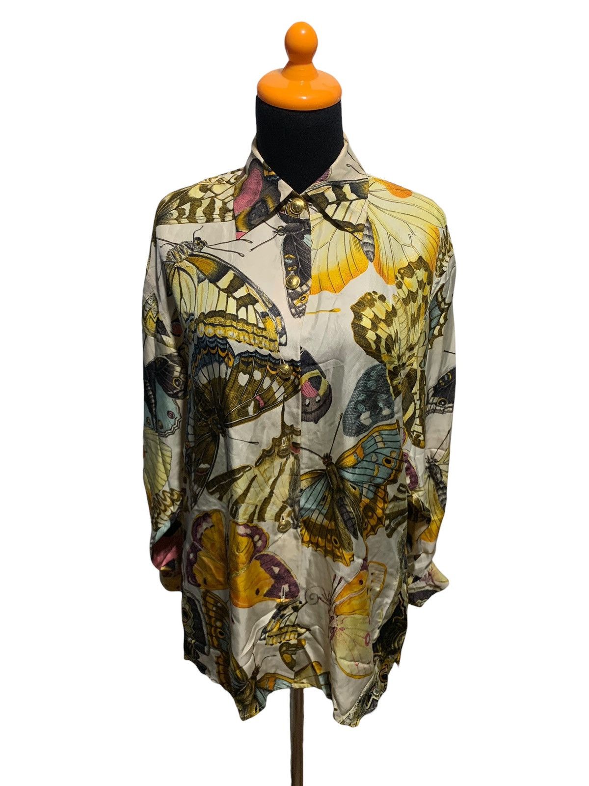 Gucci Spring/Summer 1992 Gucci butterfly print silk shirt Size S / US 4 / IT 40 - 14 Thumbnail