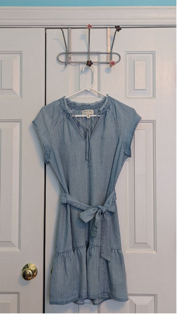 Designer Women's Cloth & Stone Dress XS Light Blue Size XS / US 0-2 / IT 36-38 - 3 Thumbnail