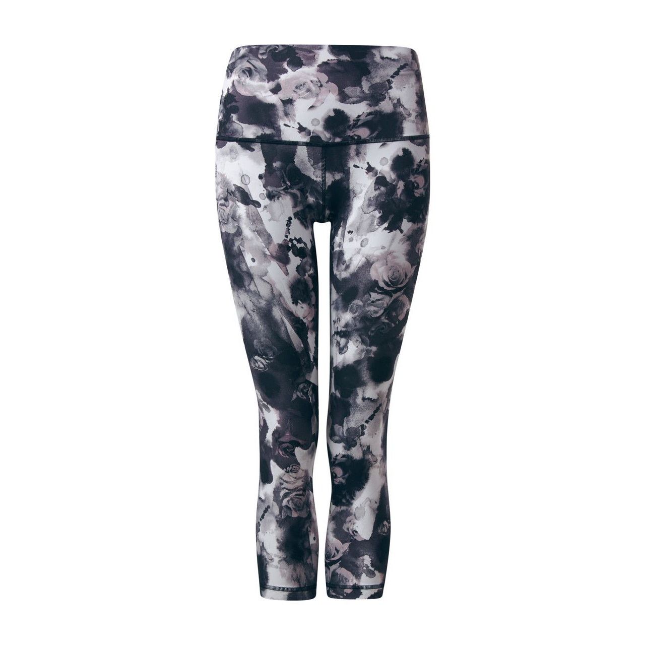 Lululemon Lululemon Wunder Under Crop Hi-Rise Obscurred Black Dusty Ma Size 28" / US 6 / IT 42 - 1 Thumbnail