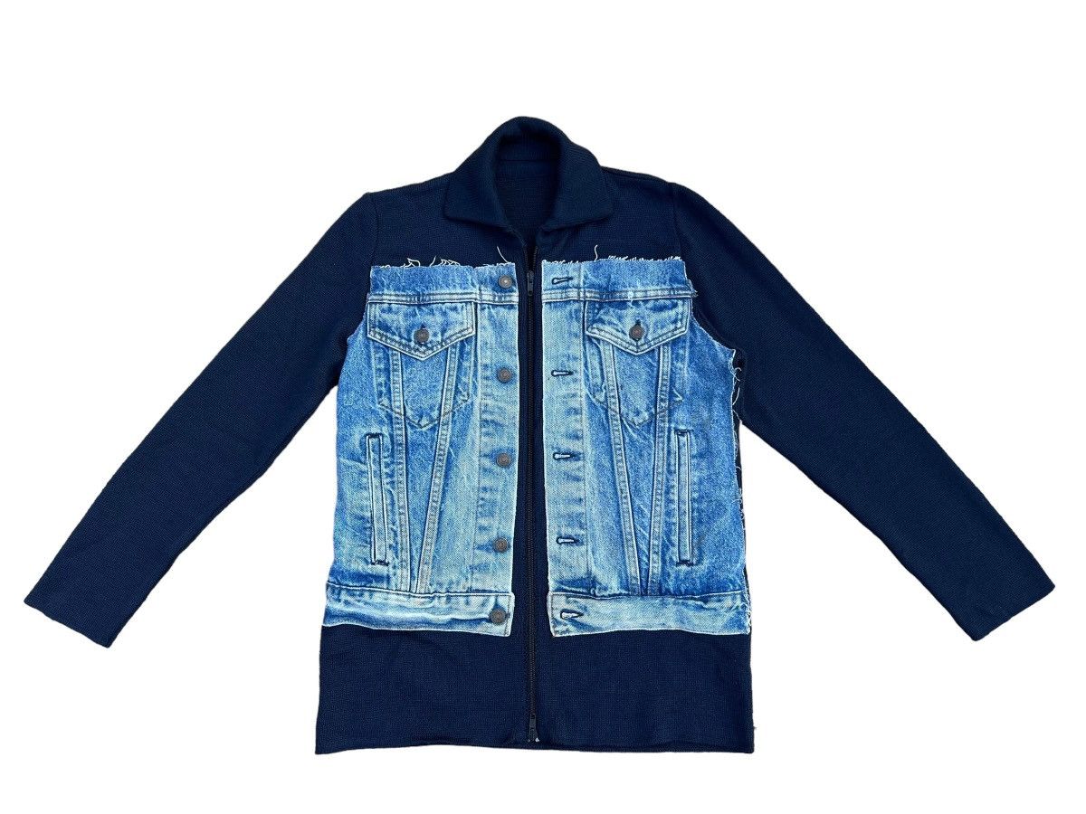 Levi's Vintage 90s Levi’s Rebuild Hybrid Denim Wool Jacket Size US M / EU 48-50 / 2 - 1 Thumbnail