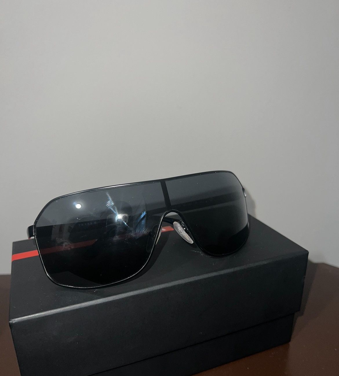 Prada Prada Shield Glasses Size ONE SIZE - 1 Thumbnail