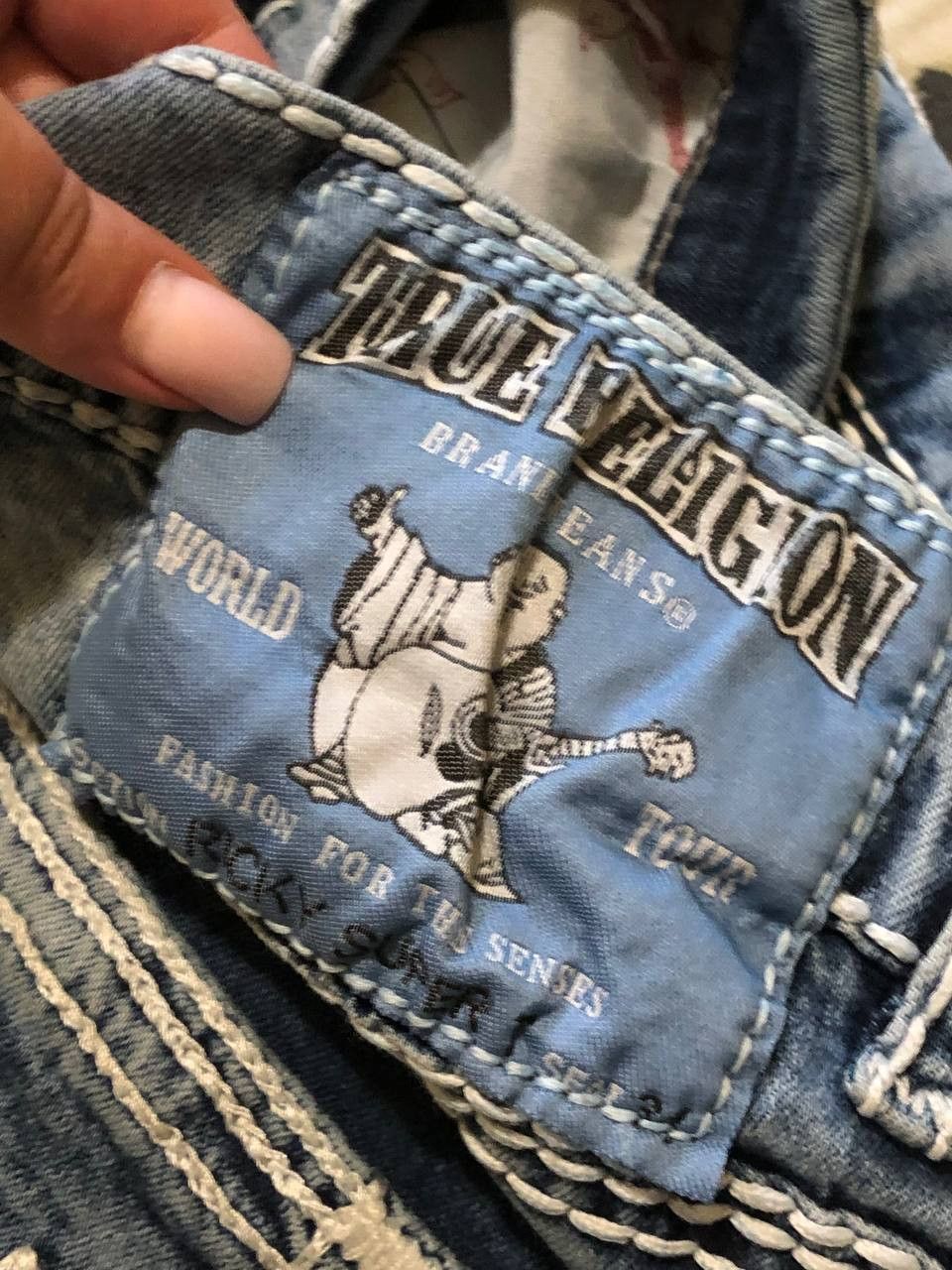 True Religion Vintage Y2k True Religion Big Logo Jeans Size 32" / US 10 / IT 46 - 6 Thumbnail