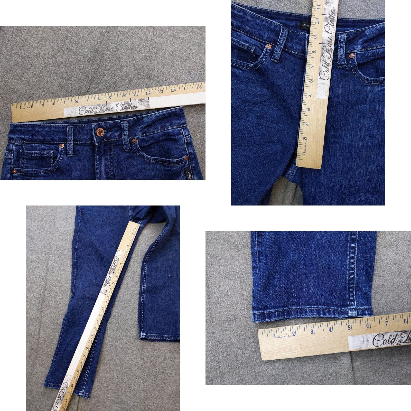 Silver Jeans Co. Silver Jeans Co Suki Capri Jeans Womens 28 Blue Dark Wash Mid Rise Stretch Denim Capris Jeans Womens Boys? Size 28" / US 6 / IT 42 - 8 Thumbnail