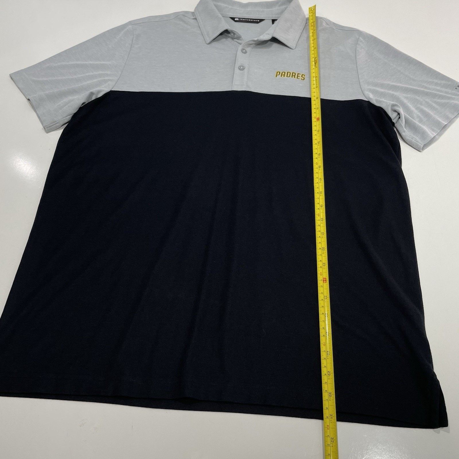 TravisMathew Travis Mathew Padres Polo Shirt Mens XL Gray Black Golf Size US XL / EU 56 / 4 - 4 Thumbnail