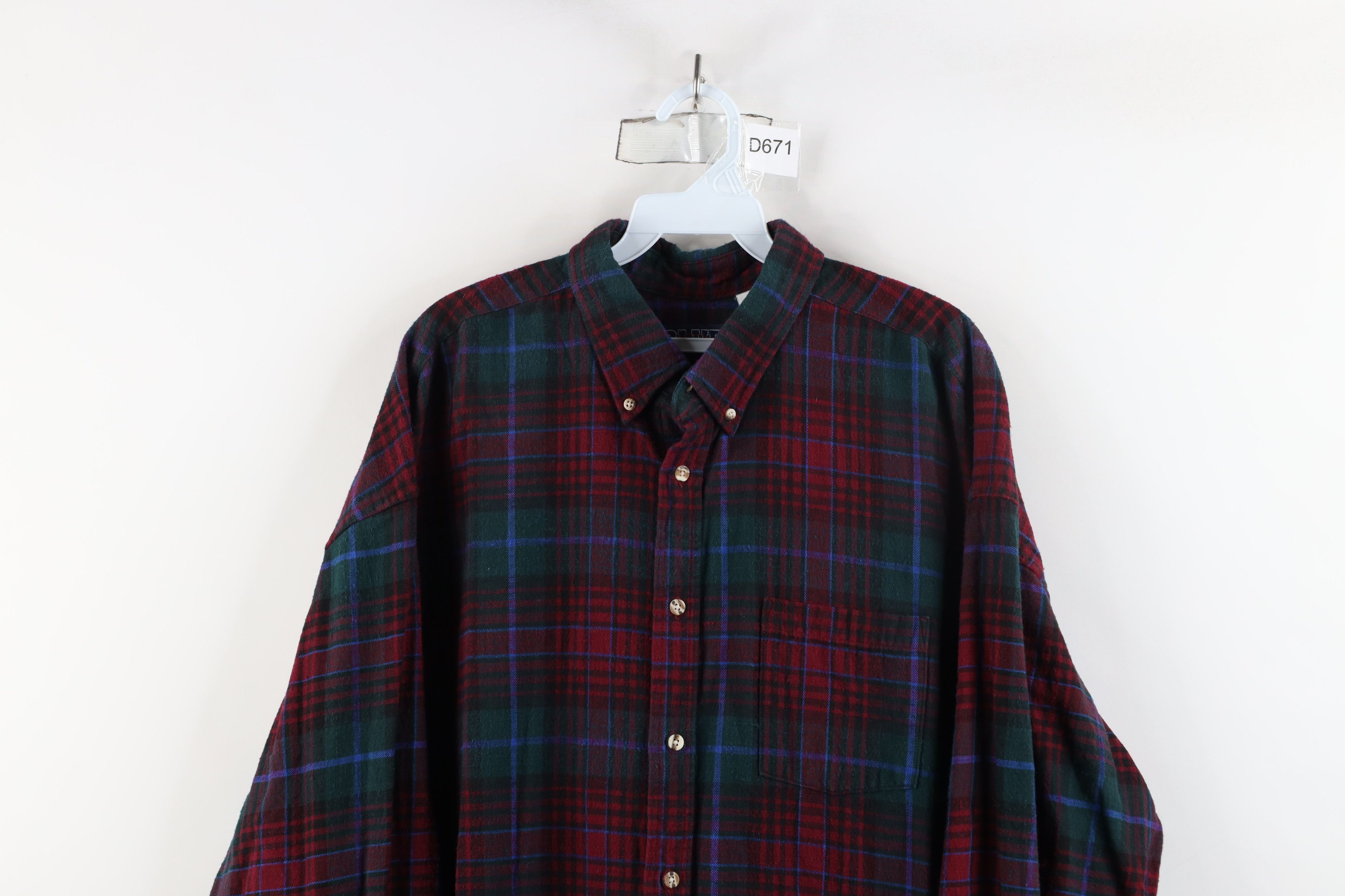 Vintage Vintage 90s Streetwear Heavyweight Collared Button Shirt Size US XL / EU 56 / 4 - 2 Thumbnail
