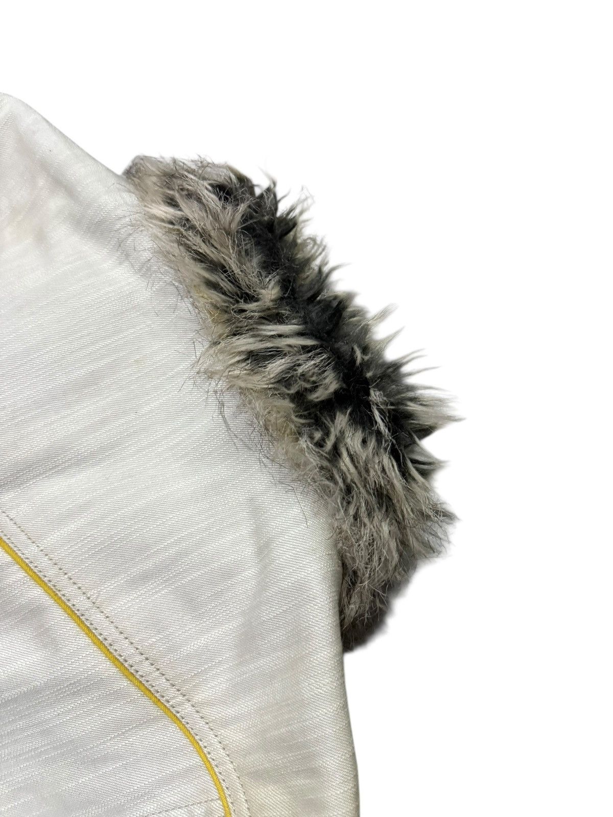 Japanese Brand Hideaways Nicole Fur Trimmed Rock Star Denim Jacket Size US S / EU 44-46 / 1 - 15 Thumbnail