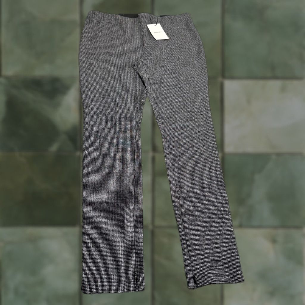 Theory Theory Pants Women XL Multicolor Houndstooth Skinny Pull-On Ankle Zip Stretch Preppy Designer 31in Inseam Size 40" / US 18 - 1 Thumbnail