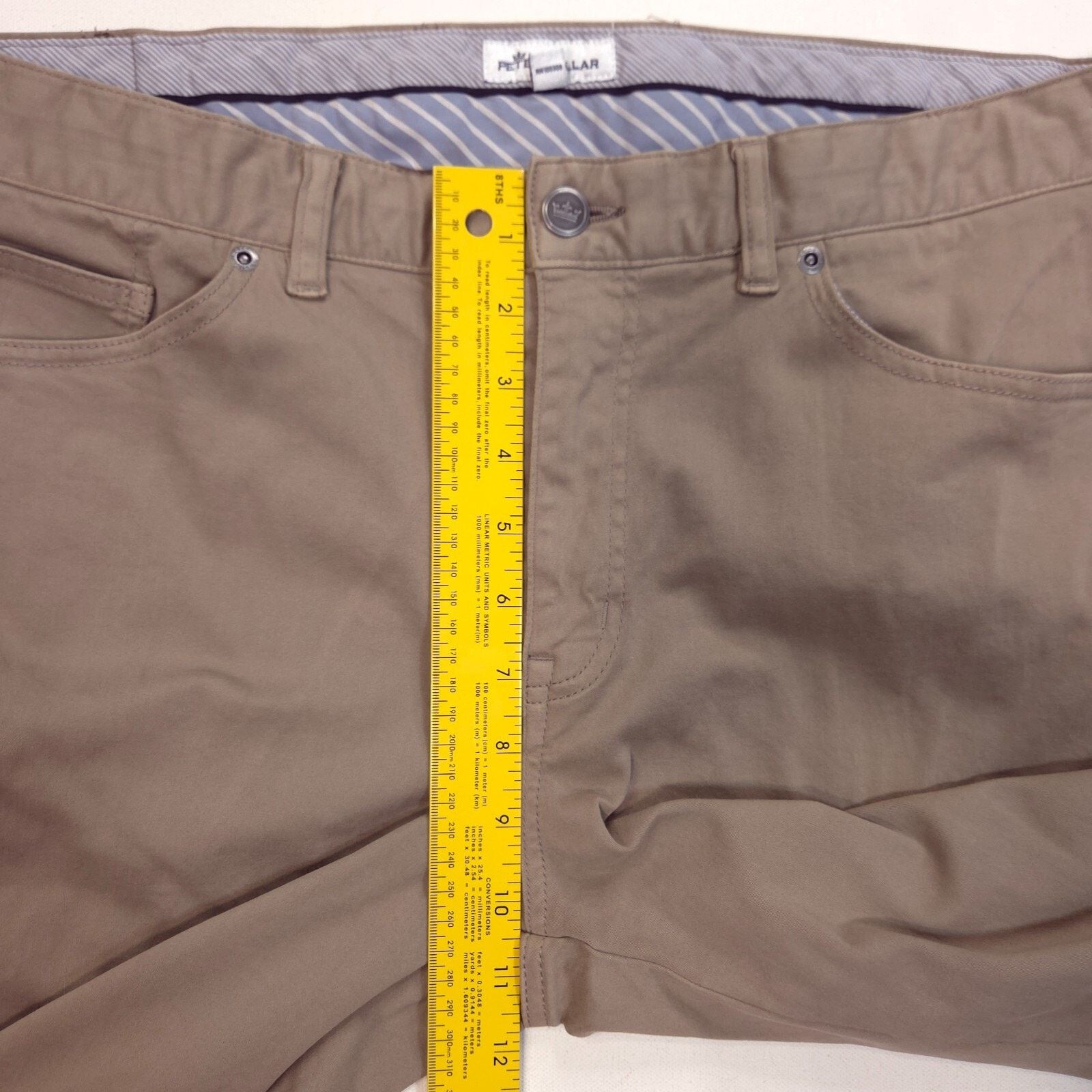 Peter Millar Peter Millar 5-Pocket Pants Mens 35x31 Beige Khaki Chinos Size US 35 - 6 Thumbnail