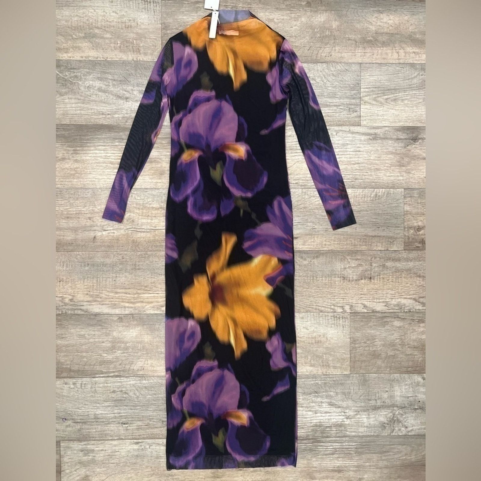 Mango MANGO Floral High Neck Maxi Dress NWT Size S / US 4 / IT 40 - 17 Thumbnail