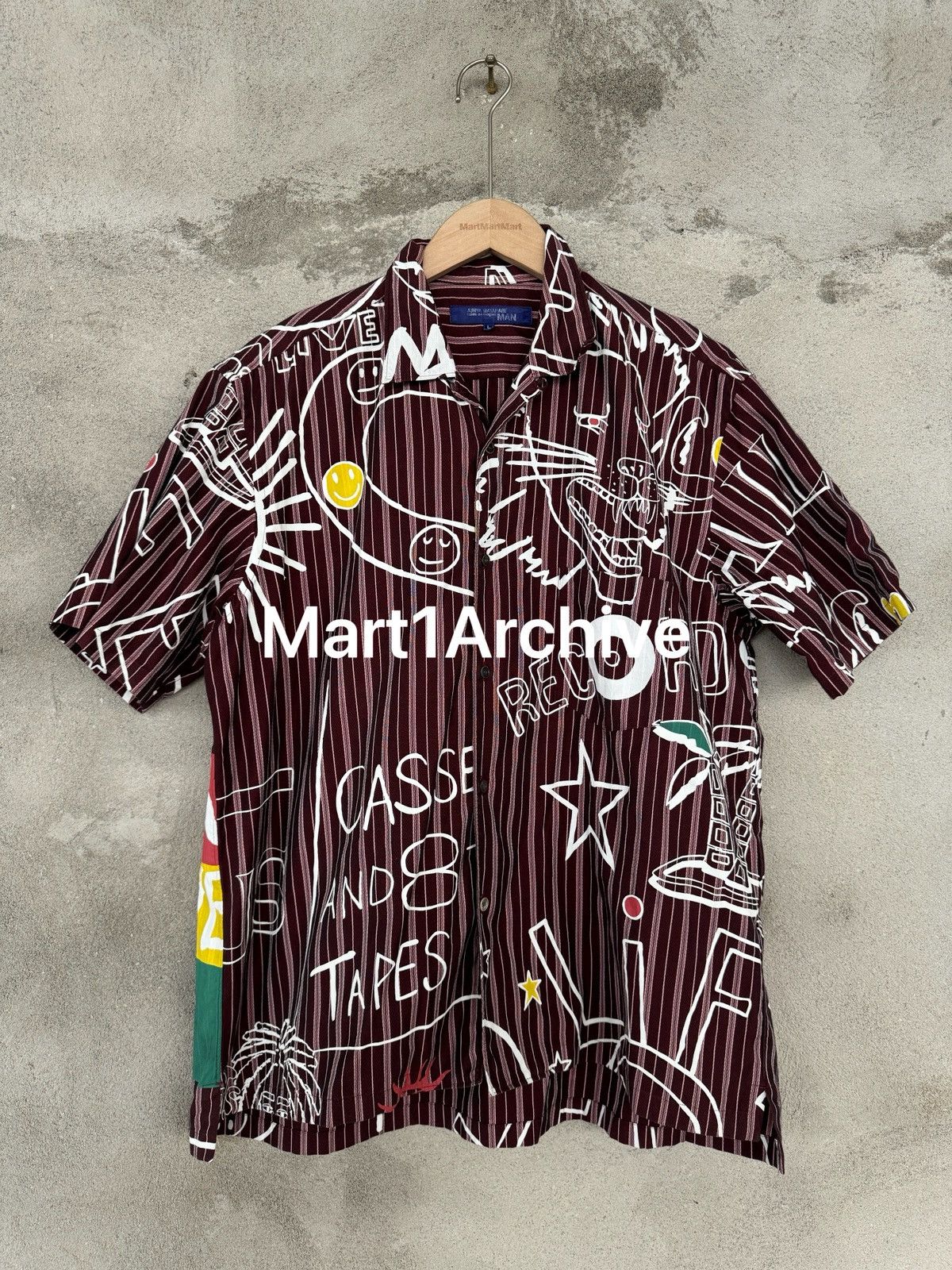 Junya Watanabe Junya Watanabe Comme Des Garçons 03SS Graffiti Shirt Size US L / EU 52-54 / 3 - 1 Thumbnail
