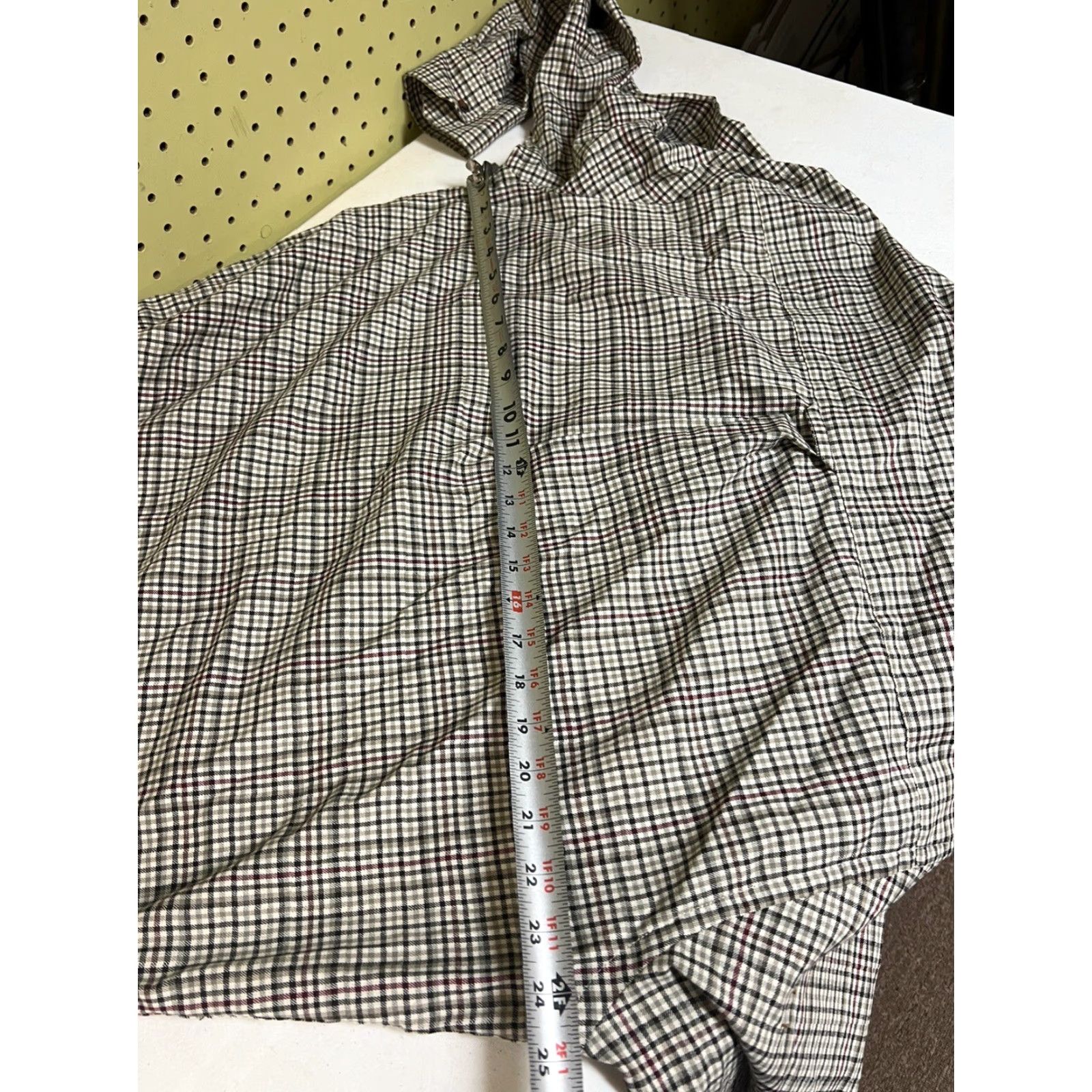 Pendleton Pendleton Mens Large Button-Down Shirt Plaid Cotton Wool Gray Black Multicolor Long Sleeve Button Up Size US L / EU 52-54 / 3 - 4 Thumbnail