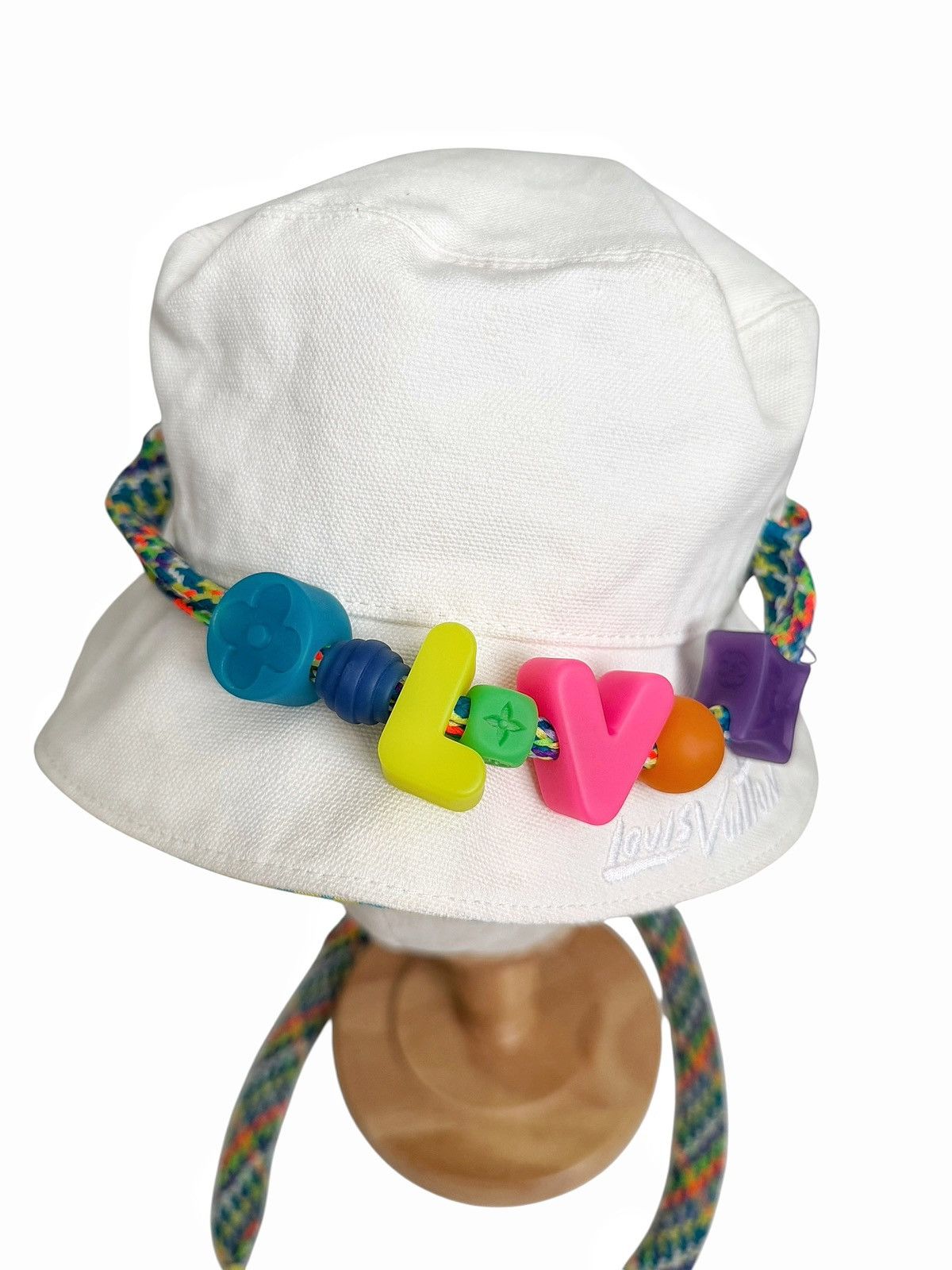 Louis Vuitton 2023 Virgil Let’s Play Beaded Reversible Monogram Bucket Hat Size ONE SIZE - 4 Thumbnail