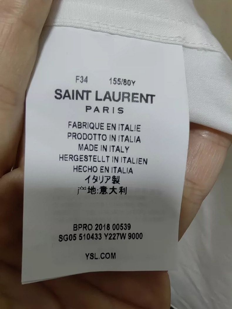 Saint Laurent Paris Saint Laurent Paris White shirt 2505-Nextarrow Size XXS / US 00 / IT 34 - 3 Thumbnail