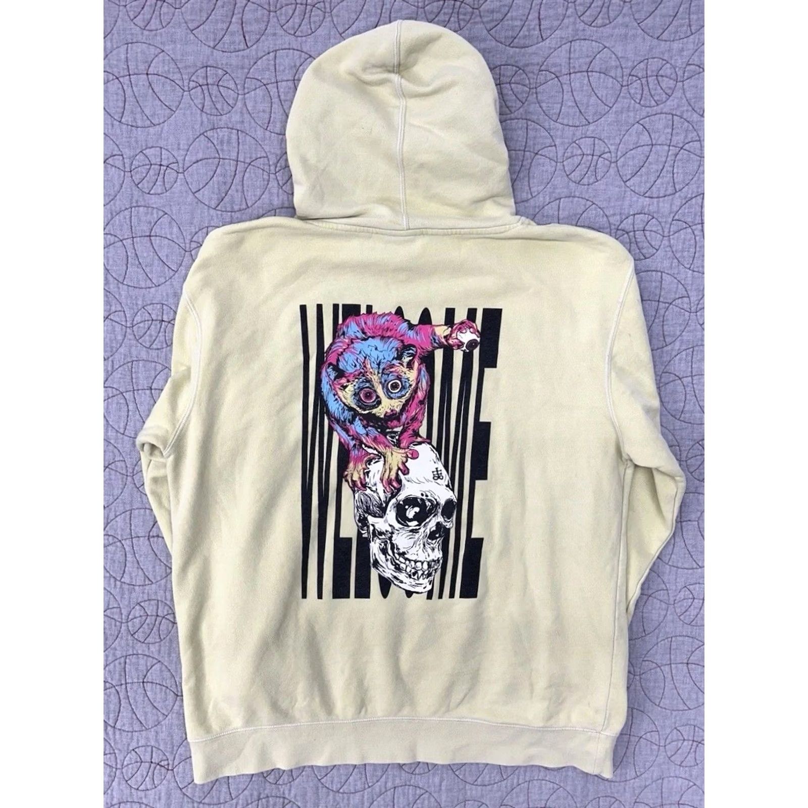 Welcome Skateboards Welcome Skateboards Hoodie Men’s Size XL Yellow Pigment Dyed Skull Possum Pullover Skateboarding Size US XL / EU 56 / 4 - 5 Thumbnail