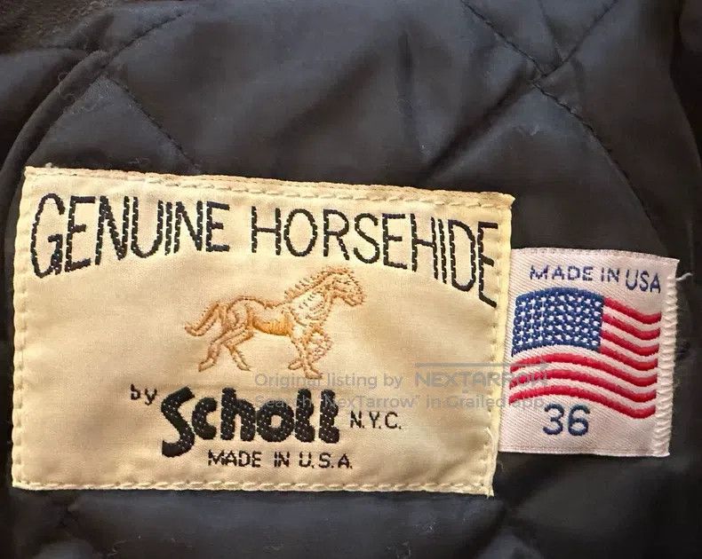 Schott Schott 641hh locomotive leather jacket horse skin Size US M / EU 48-50 / 2 - 3 Thumbnail