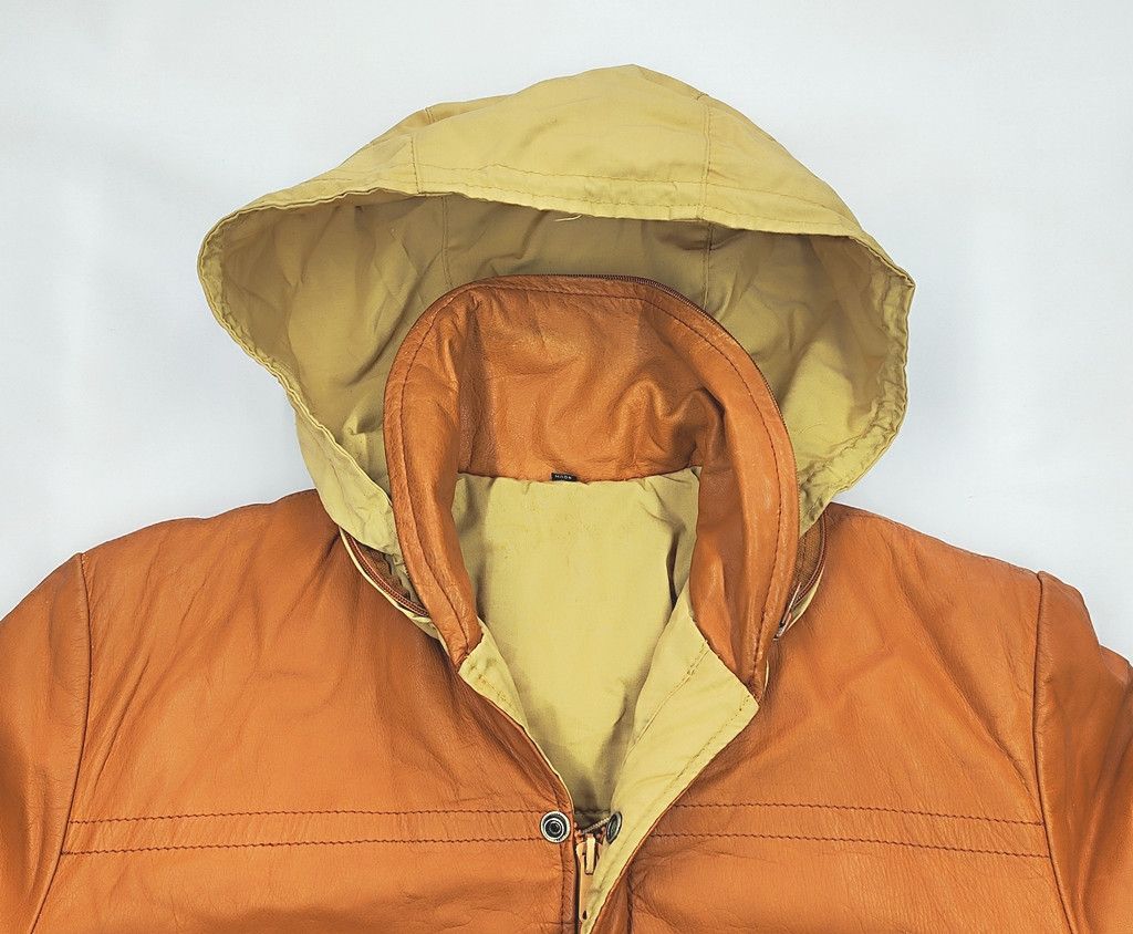 Robert Comstock vintage COMSTOCK reversible leather jacket with hood Size US L / EU 52-54 / 3 - 4 Thumbnail