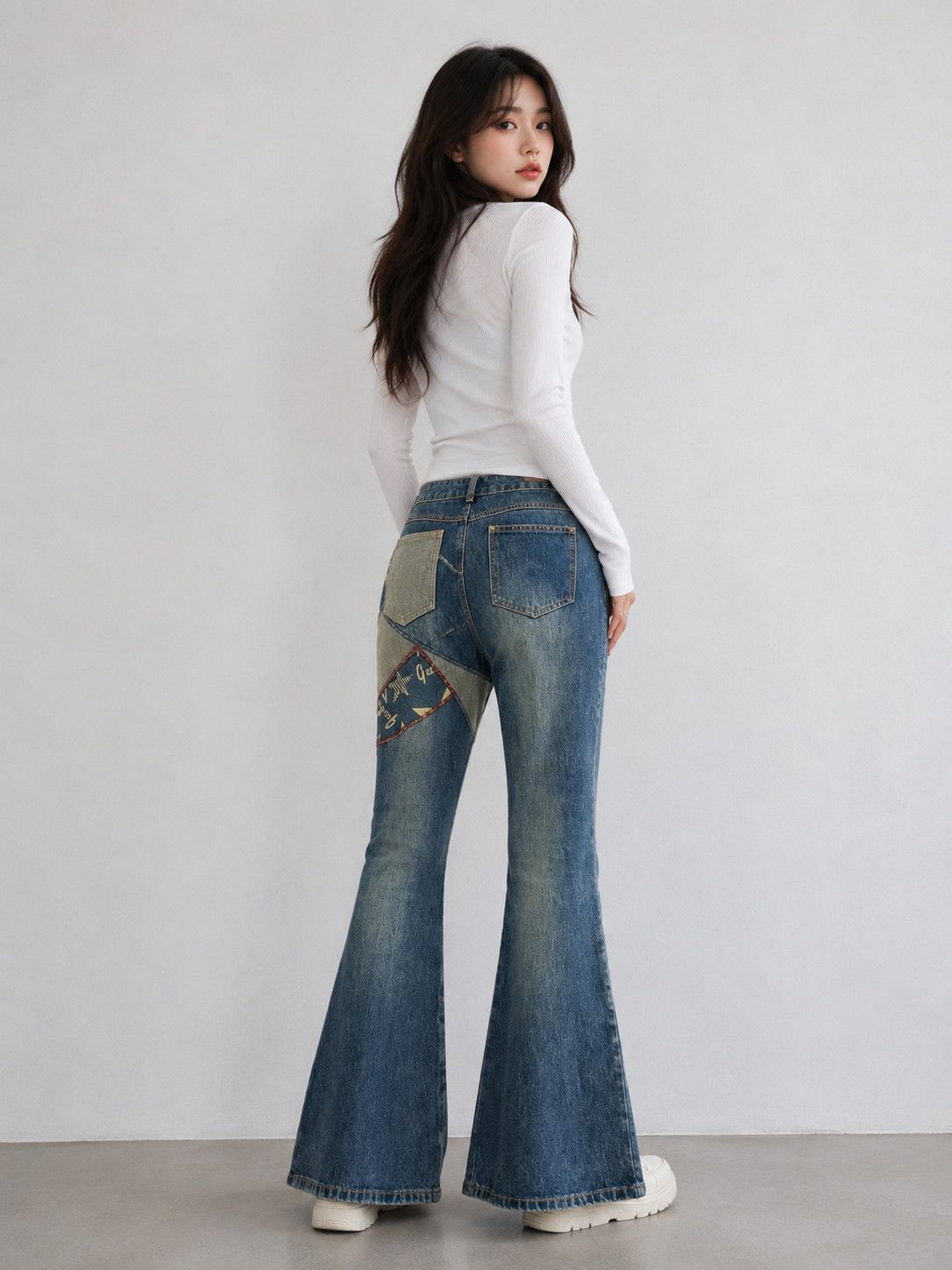 Japanese Brand Flared 🔥🔥 Vintage Japanese Jouer Aux Flare Denim Pant Size 32" / US 10 / IT 46 - 2 Thumbnail