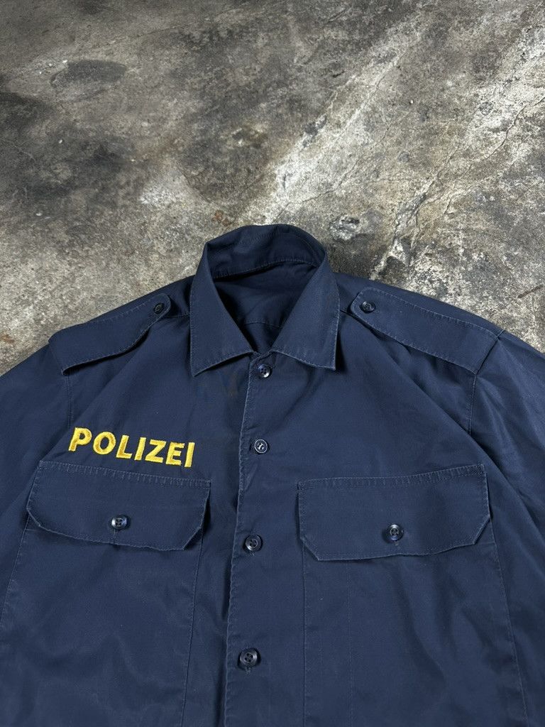Vintage Vintage Polizei German Police Short Sleeve Button Up Shirt Size US XS / EU 42 / 0 - 2 Thumbnail
