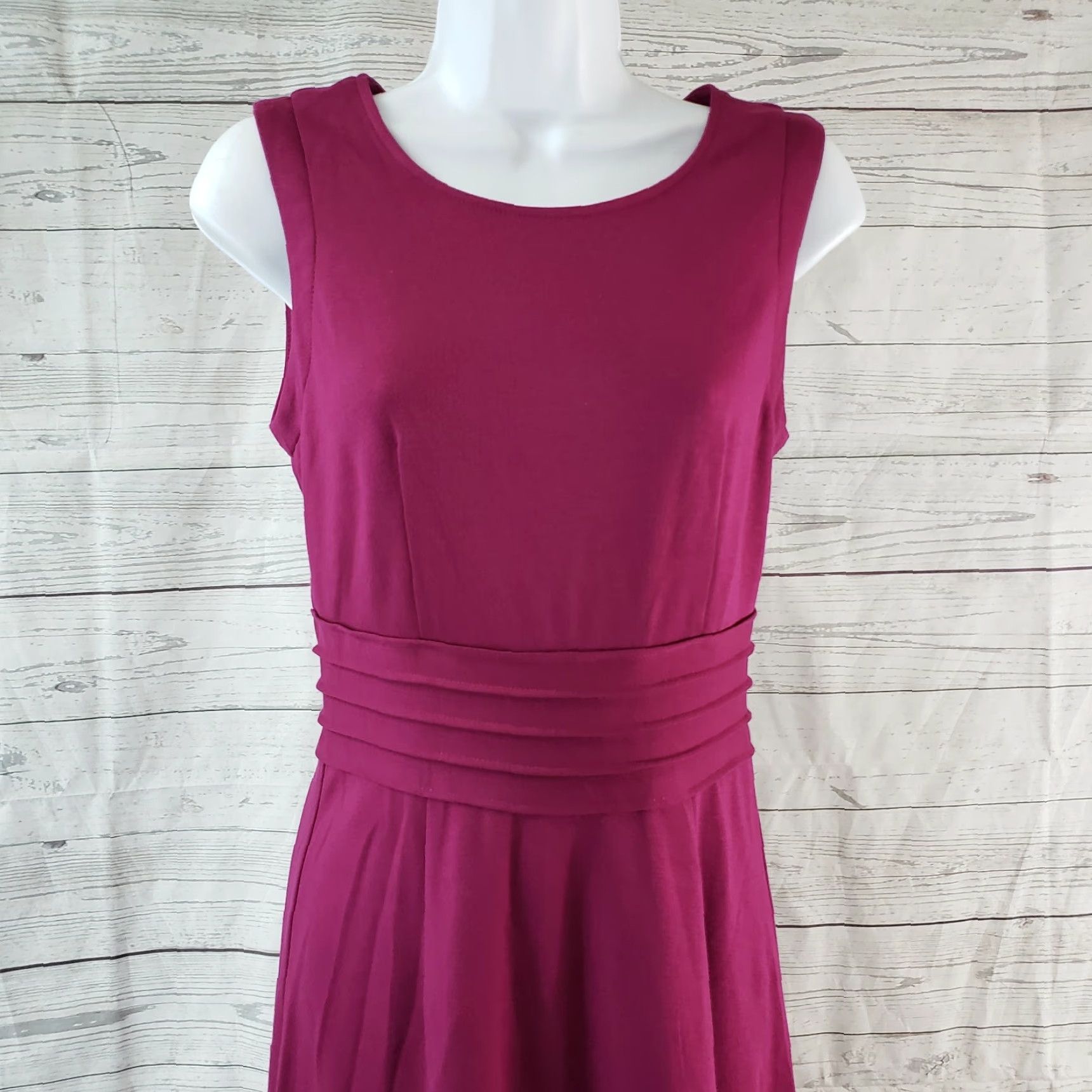 Dita VINTAGE 41 Hawthorn Womens Dita Sleeveless Dress Sz Small Pink Knit Ponte Short Sleeveless Round Neck ZI PONTE? Size S / US 4 / IT 40 - 2 Thumbnail
