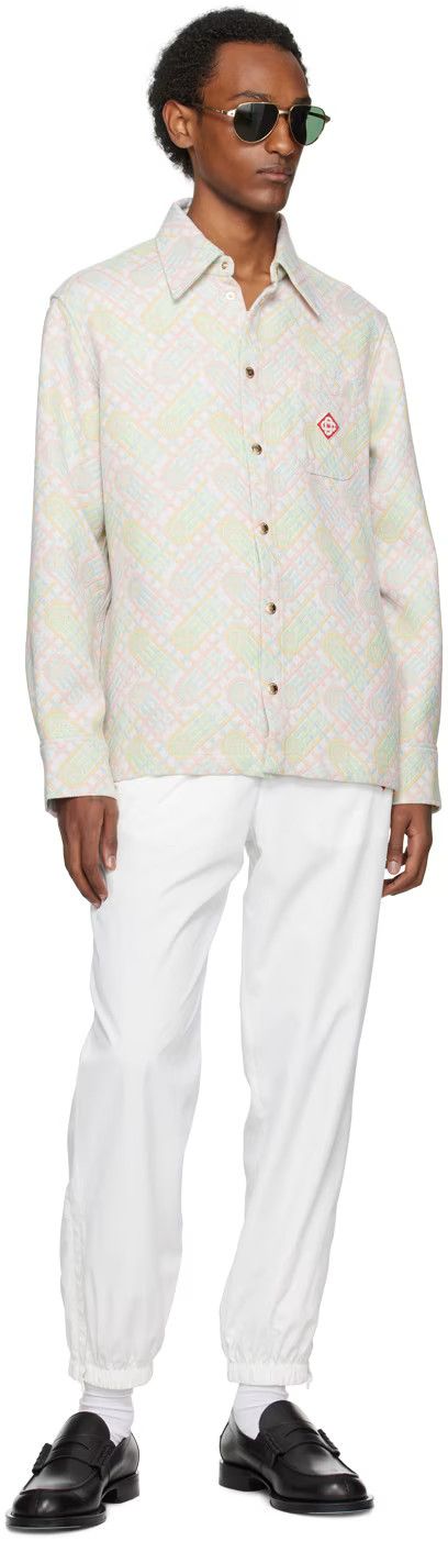 Casablanca White Embroidered Diamond Logo Sweatpants Size 38" / US 16 / IT 52 - 4 Thumbnail