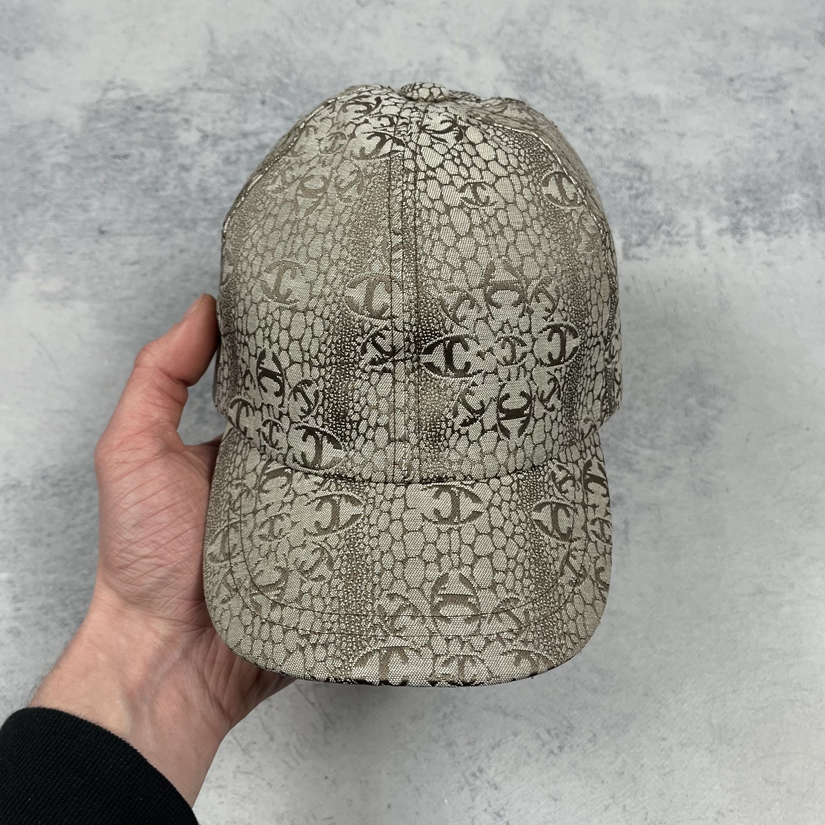 Roberto Cavalli Roberto Cavalli Snake Skin Pattern Multilogo Baseball Cap Size ONE SIZE - 2 Thumbnail