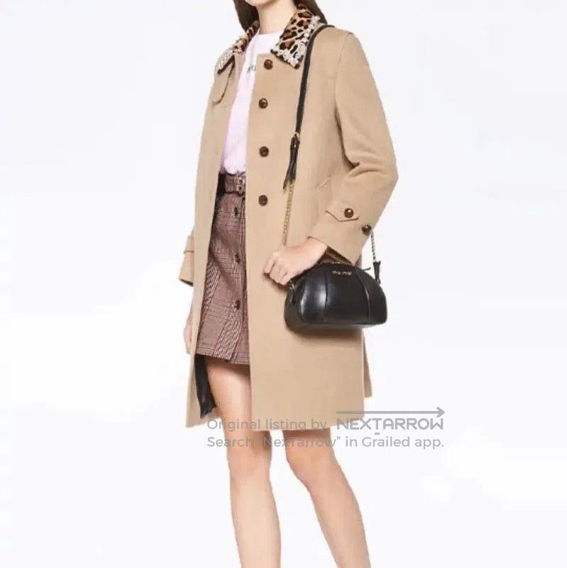 Miu Miu Miu Miu Women's Khaki Wool Coat . Size S / US 4 / IT 40 - 3 Thumbnail