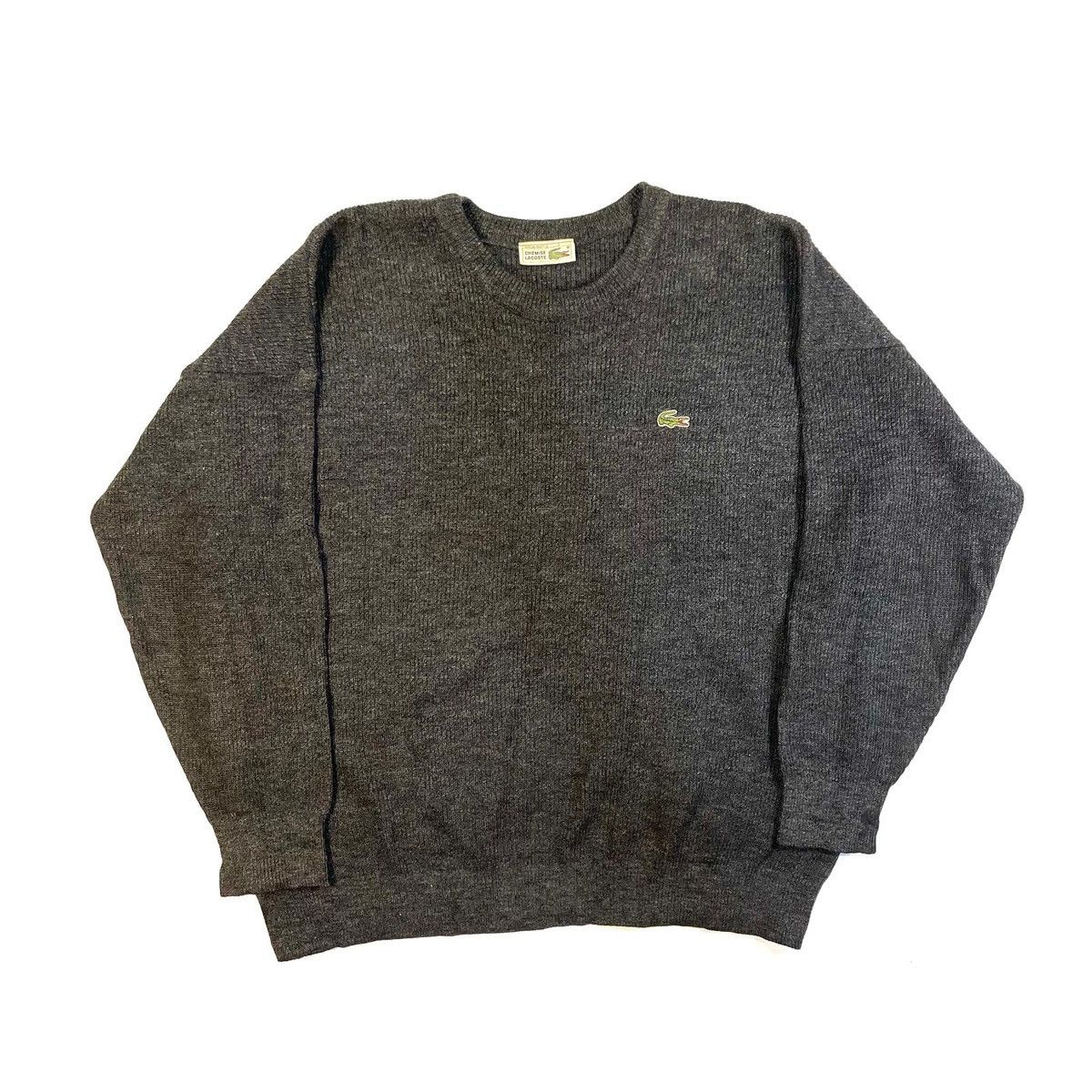 Lacoste Grey Lacoste knit jumper sweater Size US L / EU 52-54 / 3 - 1 Thumbnail