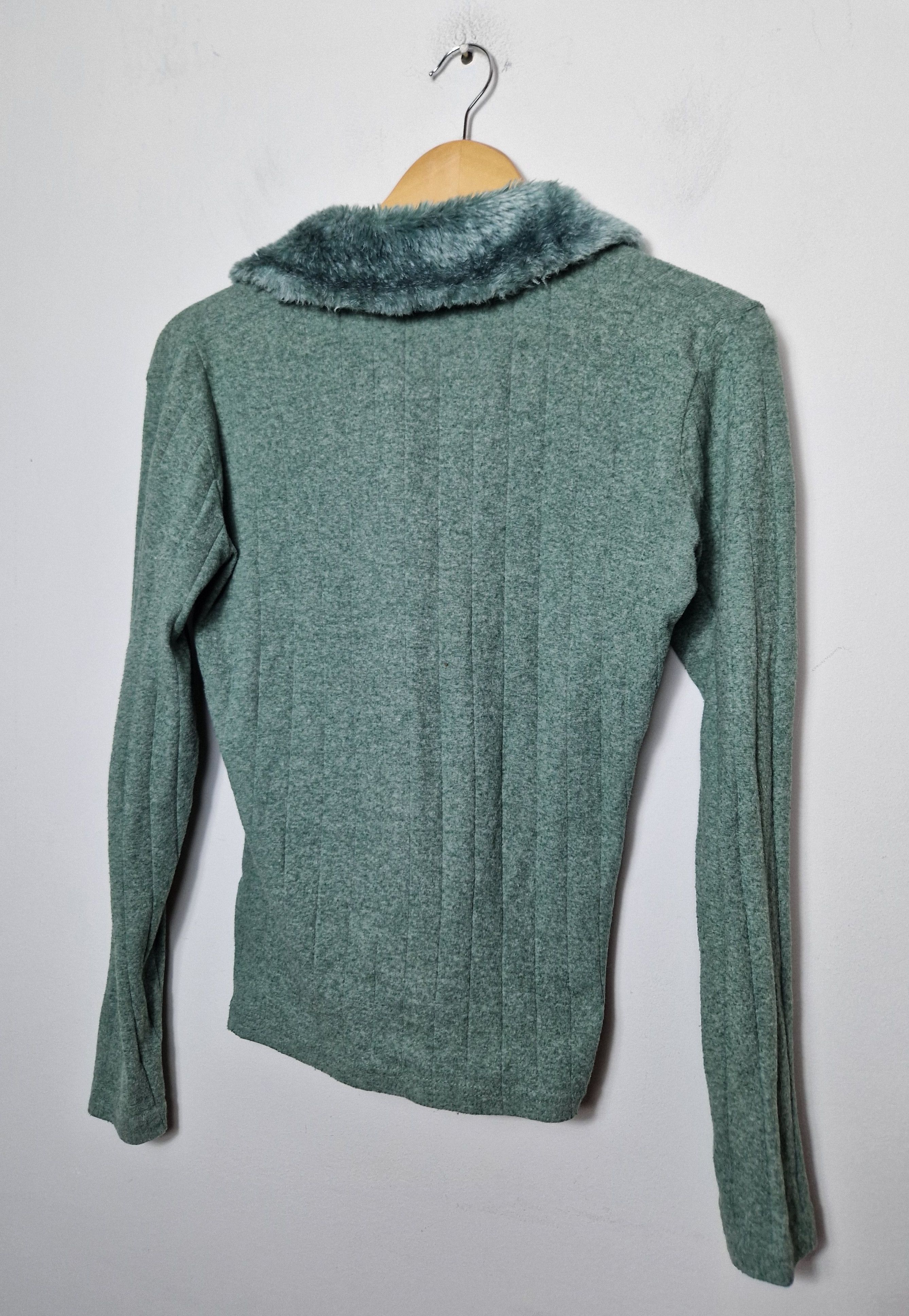 Vintage vintage green faux fur cardigan Size S / US 4 / IT 40 - 5 Thumbnail