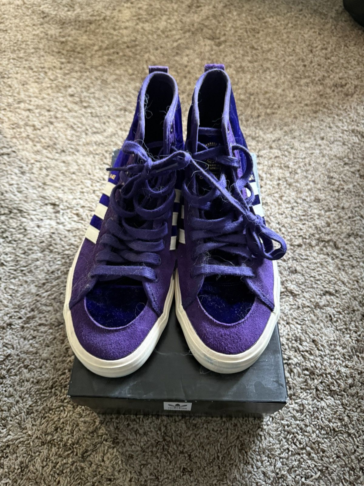 Adidas ADIDAS X Nakel Smith Velvet Adidas Matchcourt Size US 9.5 / EU 42-43 - 3 Thumbnail