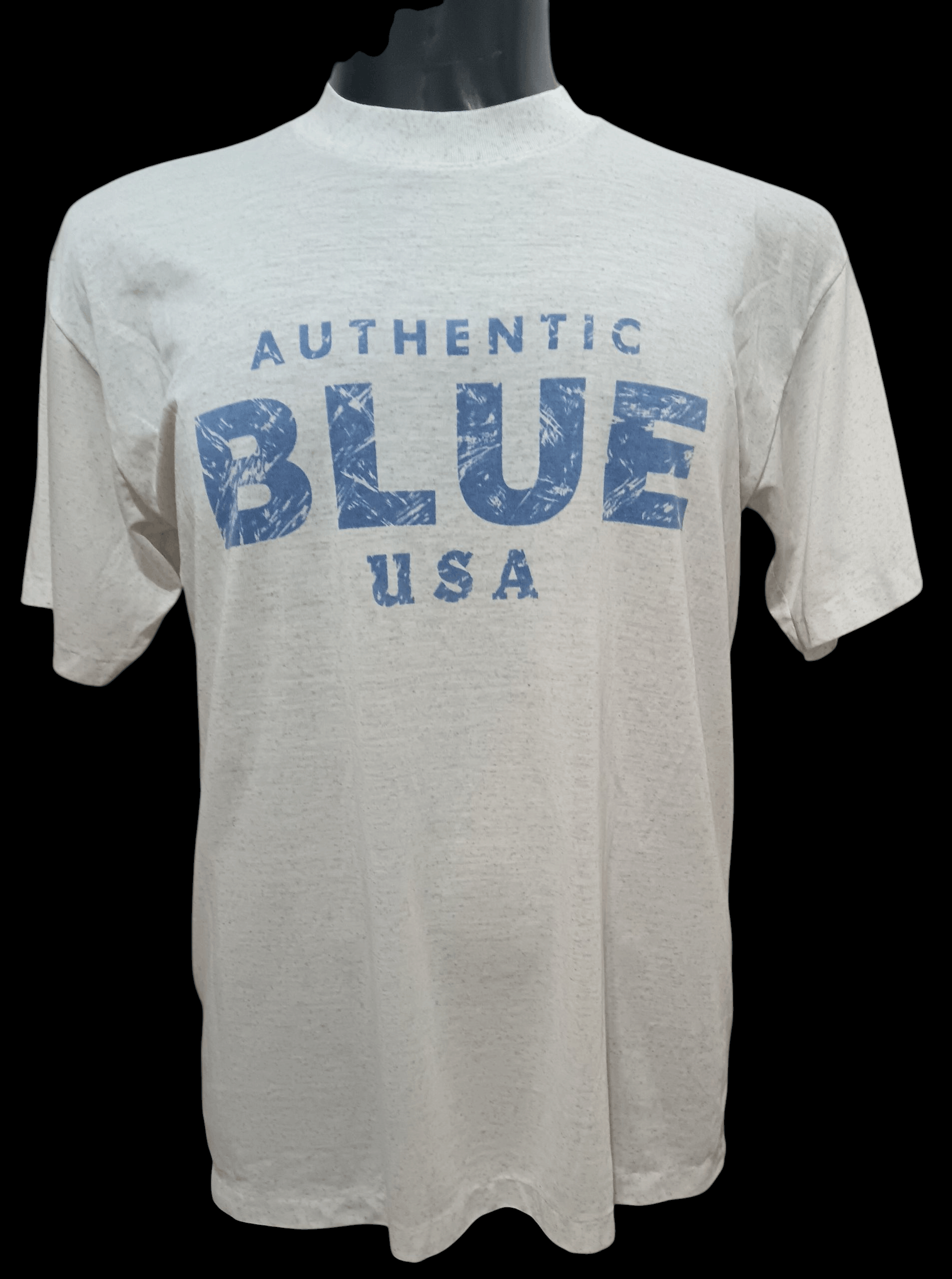 Vintage VINTAGE 80s G.A BLUE SHIRT Size US L / EU 52-54 / 3 - 1 Thumbnail