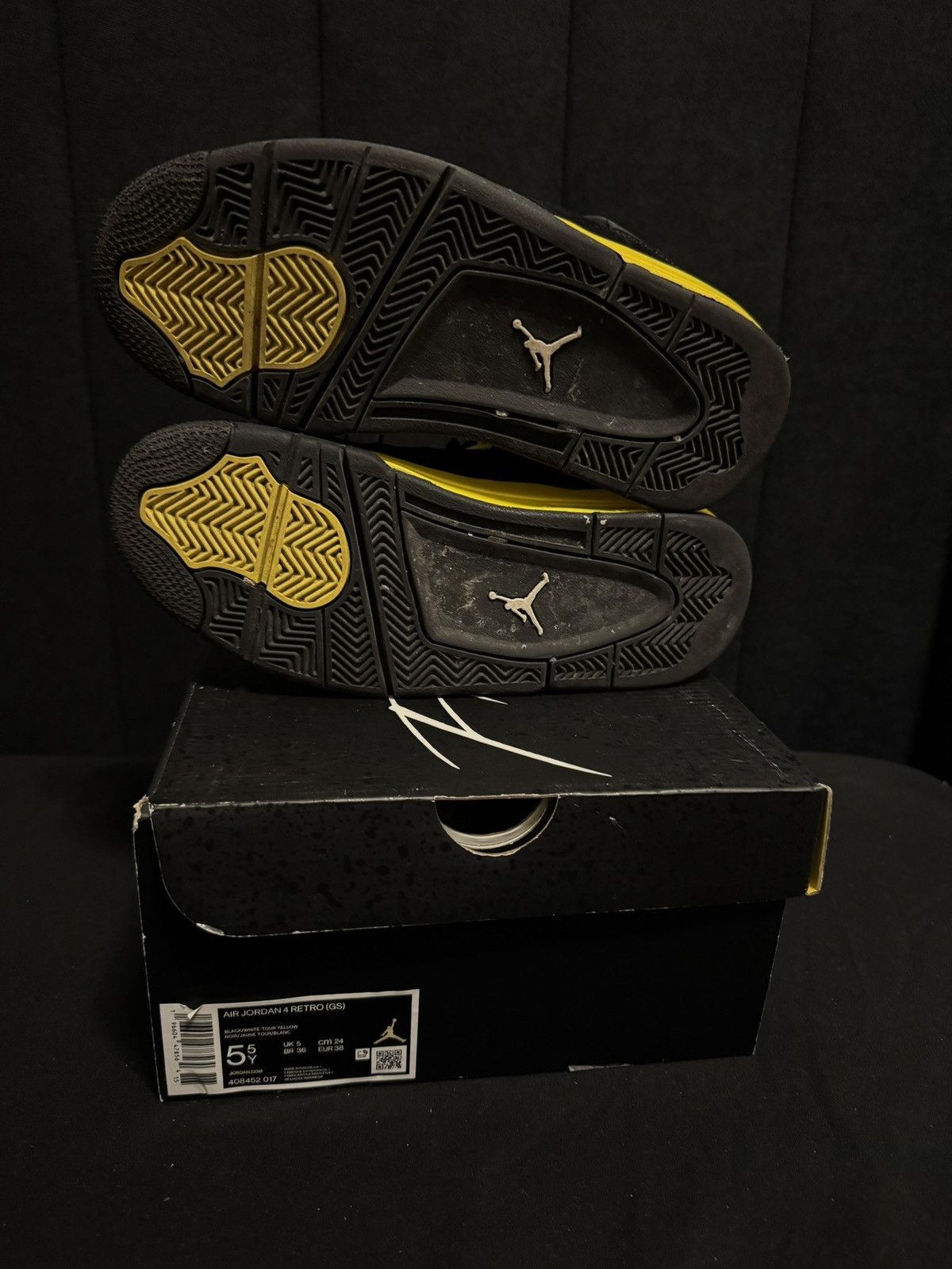 Jordan Brand Jordan 4 Retro “Thunder” GS Size 6 Size US 5.5 / EU 38 - 7 Thumbnail