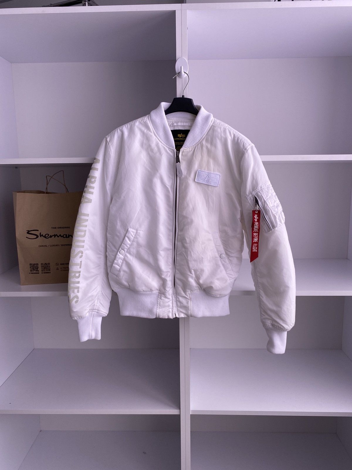 Alpha Industries Reflective logo coat