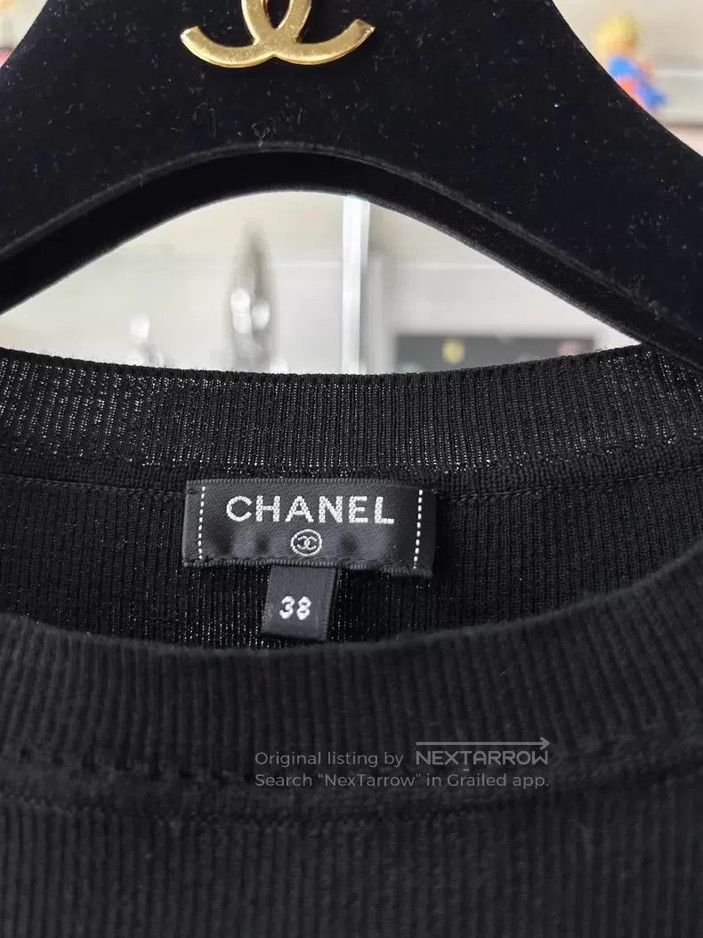 Chanel Chanel 19k black ruffled sheep wool knit sweater Size XS / US 0-2 / IT 36-38 - 6 Thumbnail