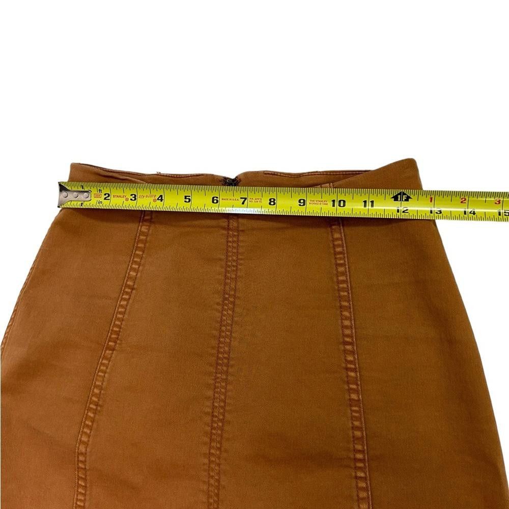 Free People Free People l Tan Denim Modern Femme Skirt Size 4 Size 27" / US 4 / IT 40 - 5 Thumbnail