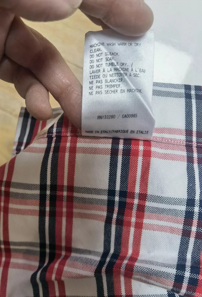 Thom Browne Thom Browne Plaid long sleeve shirt Size US M / EU 48-50 / 2 - 7 Thumbnail
