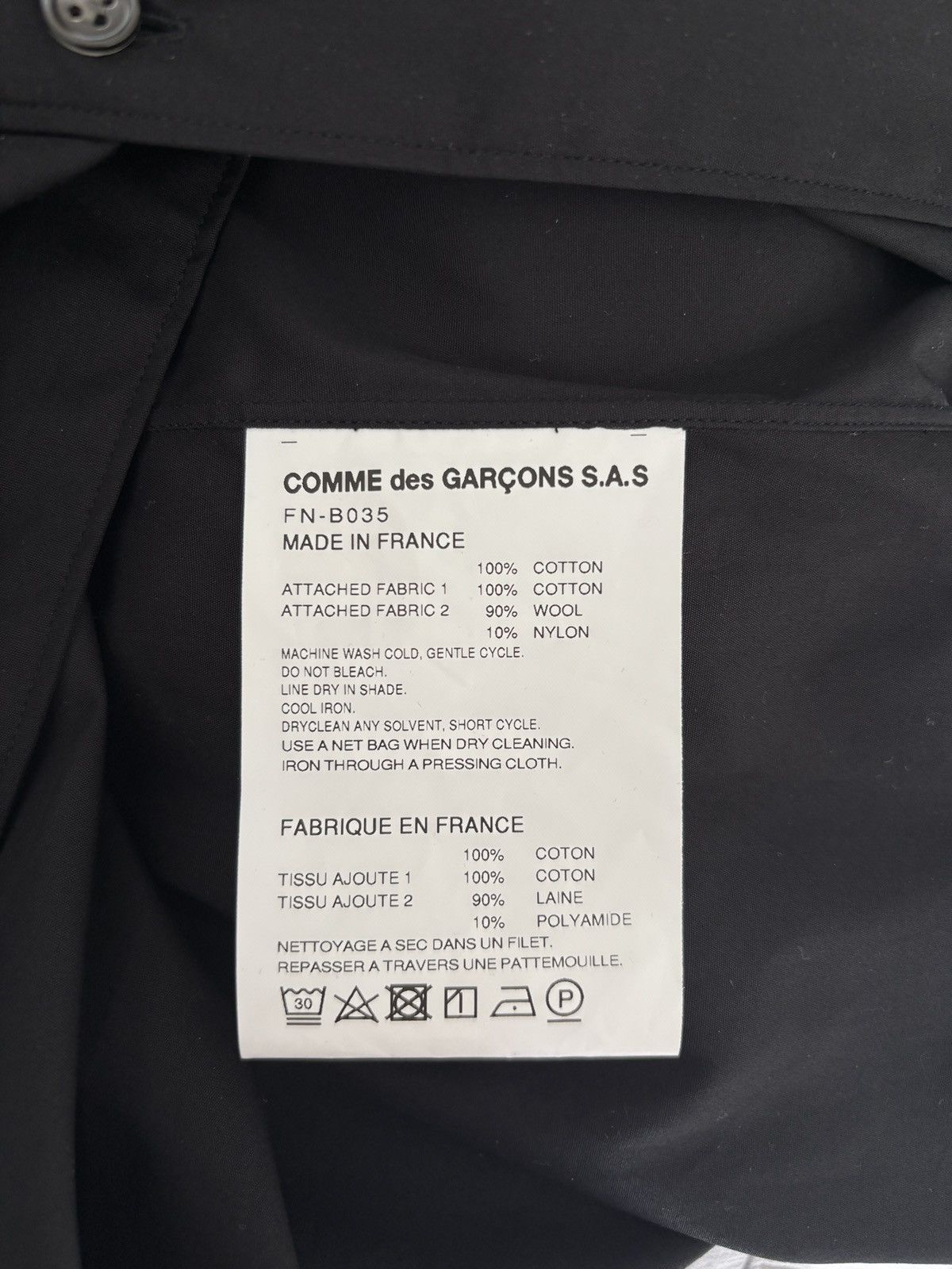 Comme des Garcons × Comme des Garcons Homme × Comme des Garcons SHIRT Black Comme des Garçons T-shirt – Strong Will Size US S / EU 44-46 / 1 - 5 Thumbnail