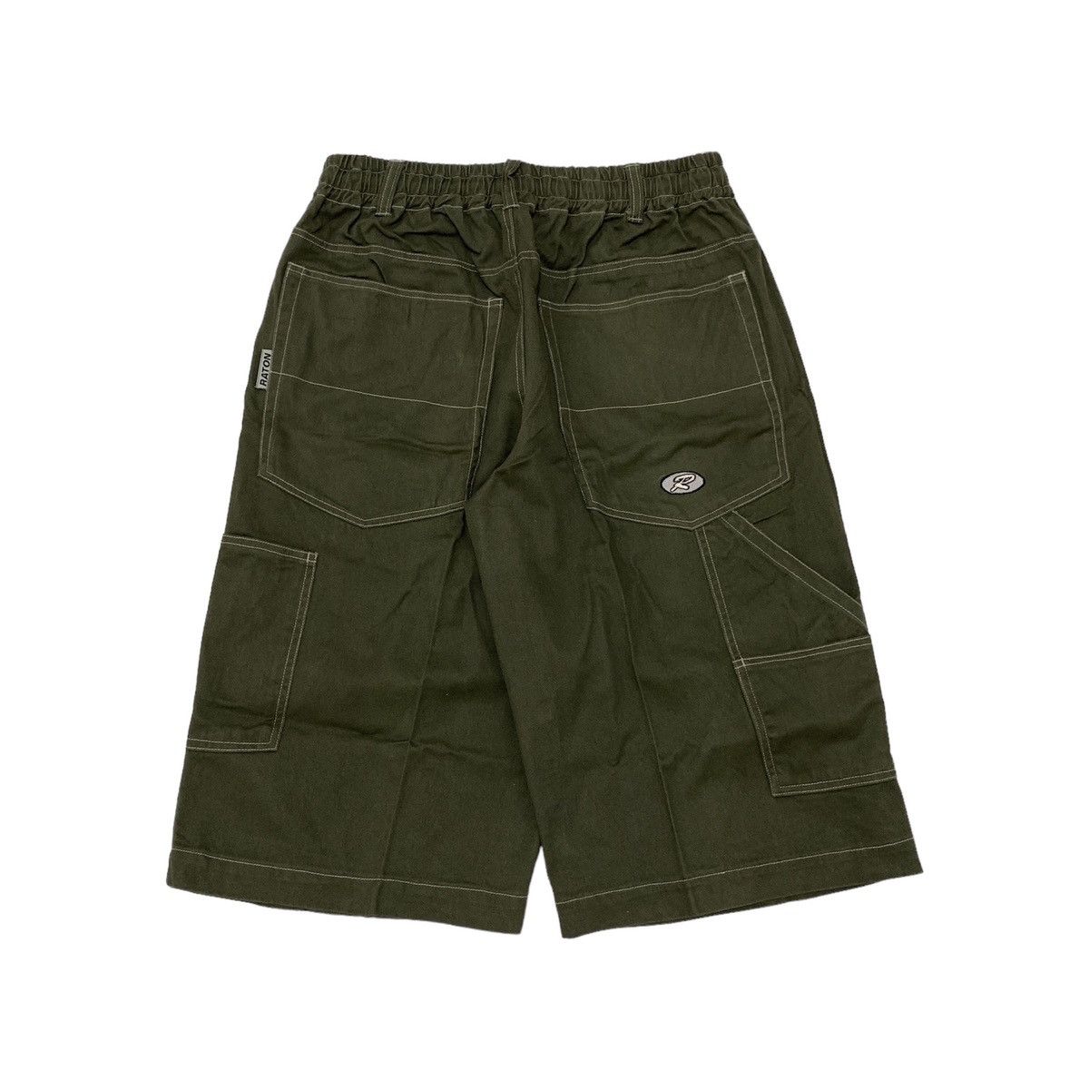 image of Jnco x Vintage Y2K Beggy Jorts Raton in Green, Men's (Size 34)