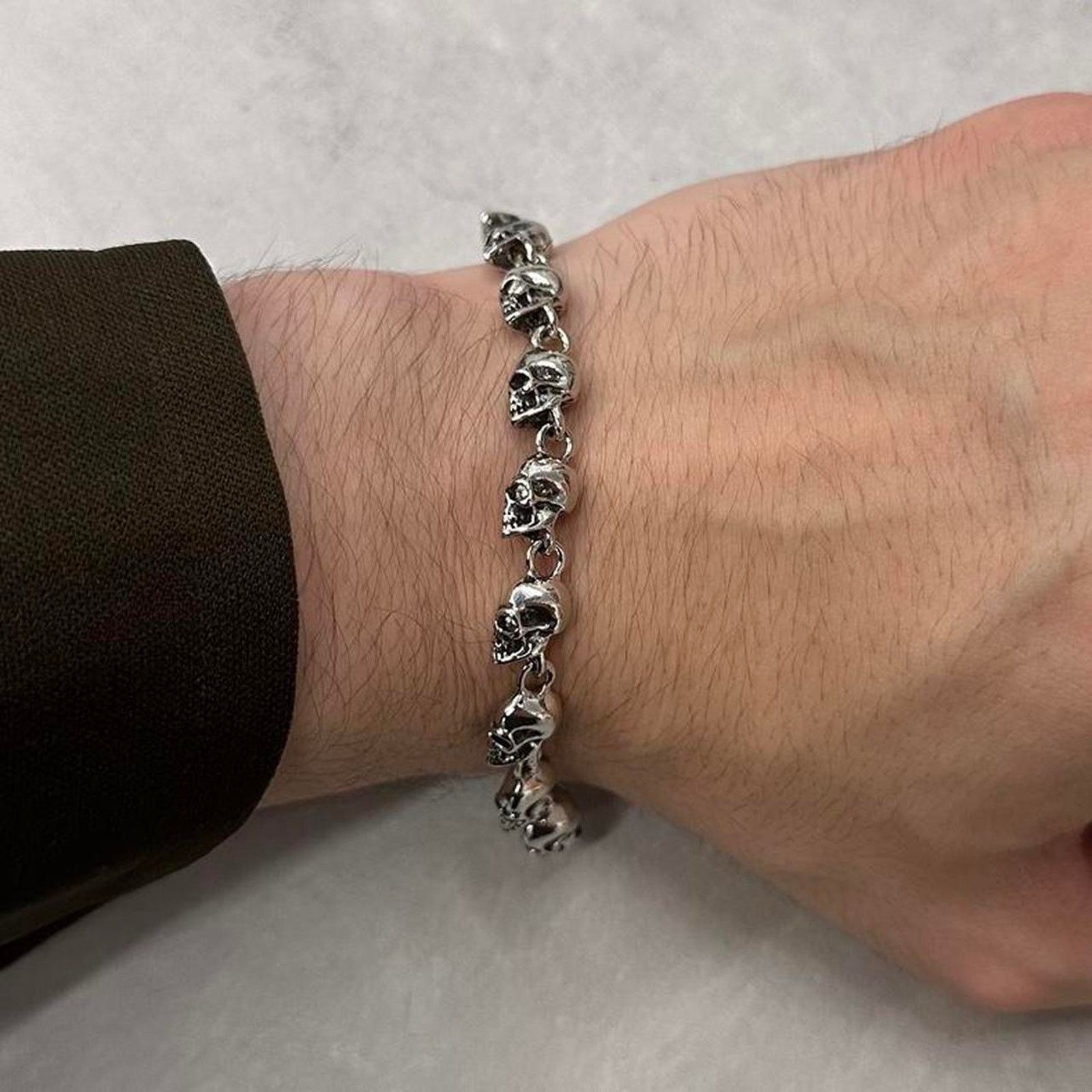 Other Vintage style chrome skull rockstar WMNS2 Size ONE SIZE - 2 Thumbnail